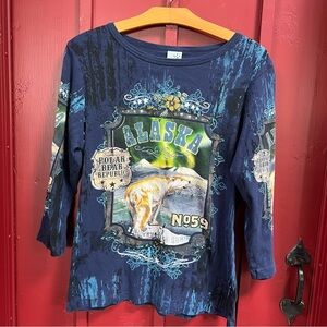 Alaska Vintage Y2K 3/4 sleeve tee! It’s incredible!